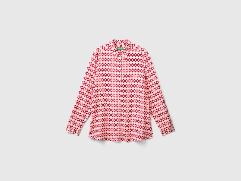 Camicia fantasia in viscosa