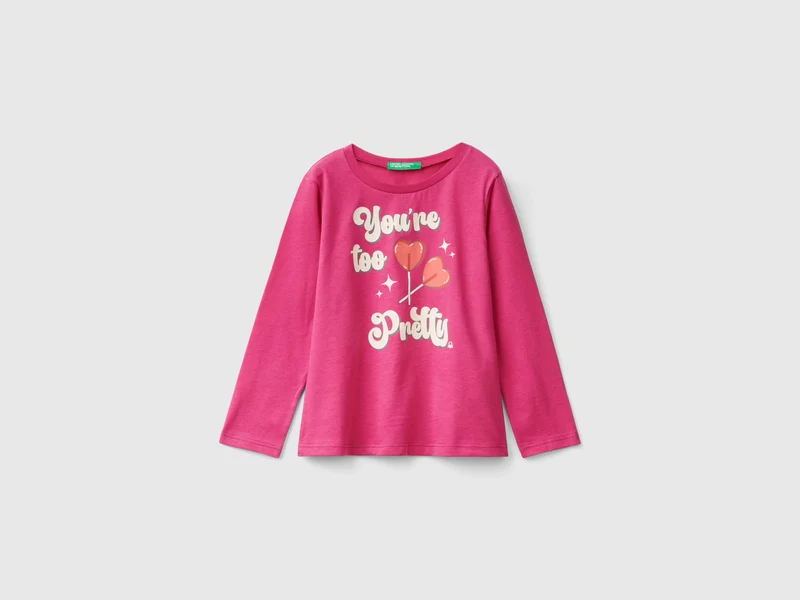 Maglietta regular fit con stampa