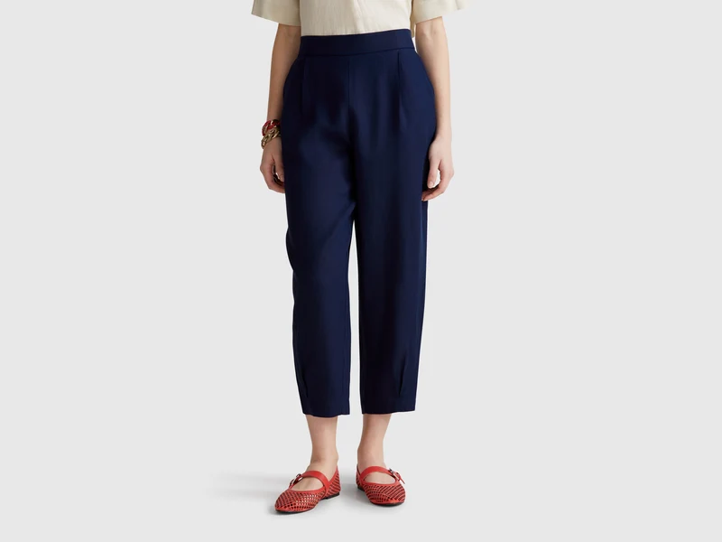 Pantaloni morbidi in puro lino