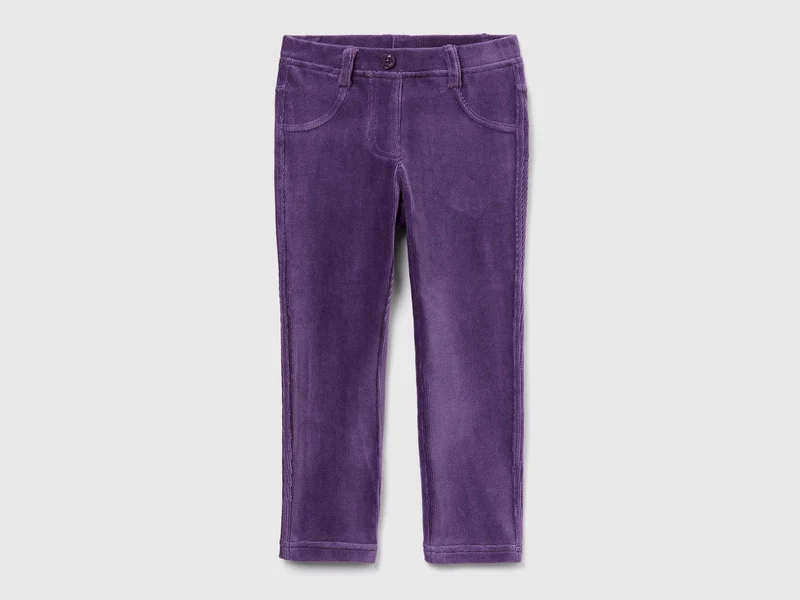 Pantaloni in ciniglia a costine