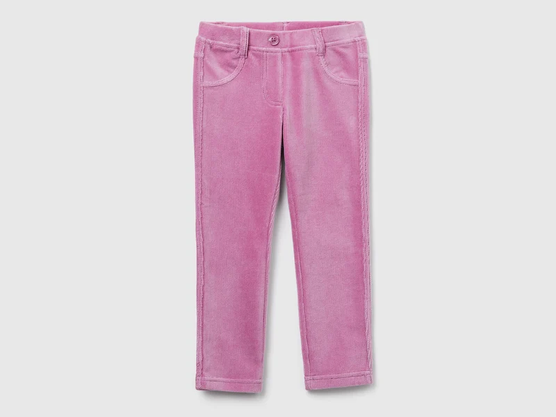 Pantaloni in ciniglia a costine