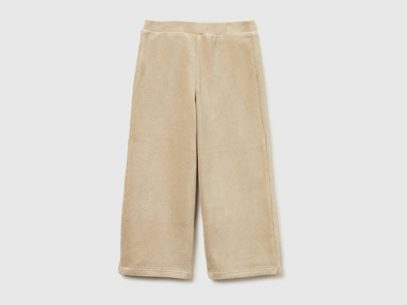 Pantaloni ampi in ciniglia