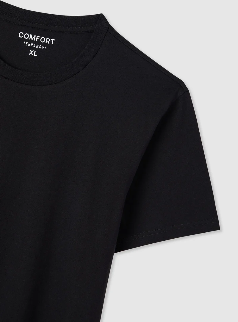 T-shirt comfort fit a tinta unita