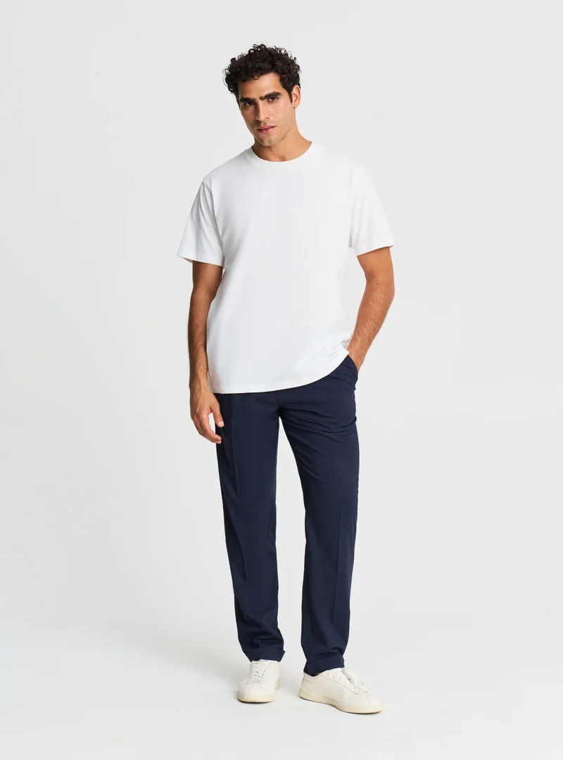 T-shirt comfort fit a tinta unita