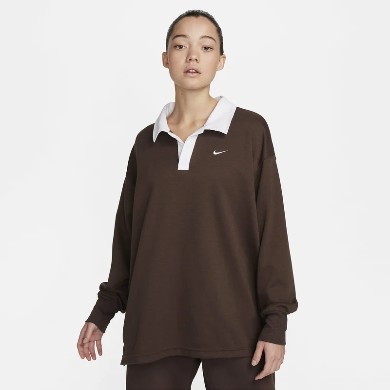 Nike Polo oversize a manica lunga – Donna Sportswear Essenti