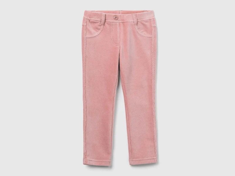 Pantaloni in ciniglia a costine