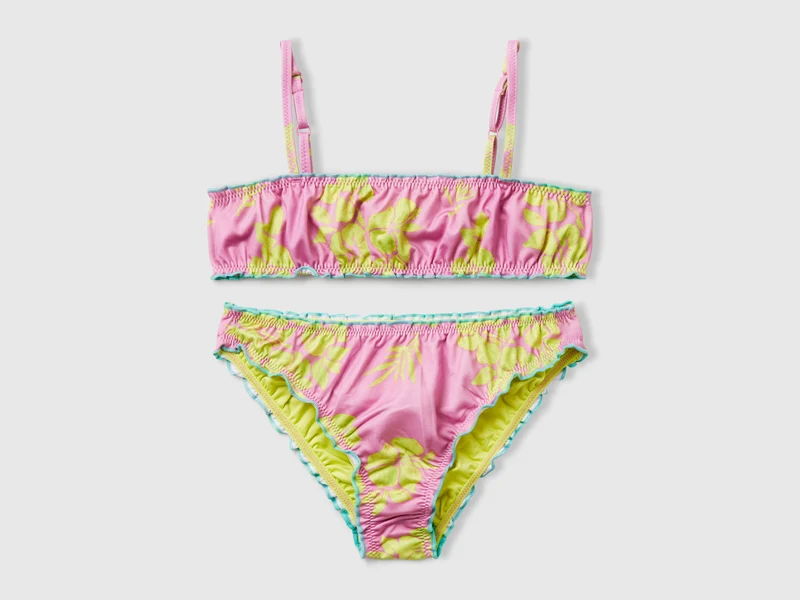 Bikini mare con stampa floreale