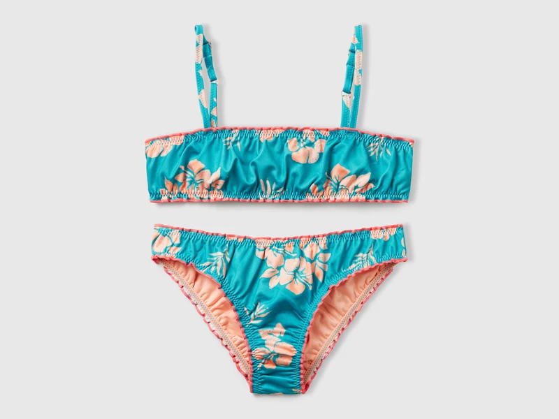 Bikini mare con stampa floreale