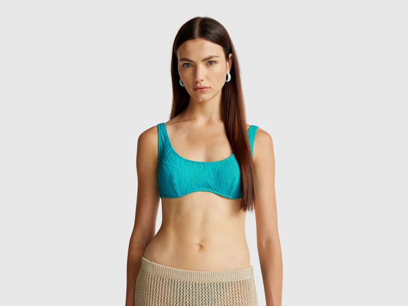 Brassiere mare animalier con lurex