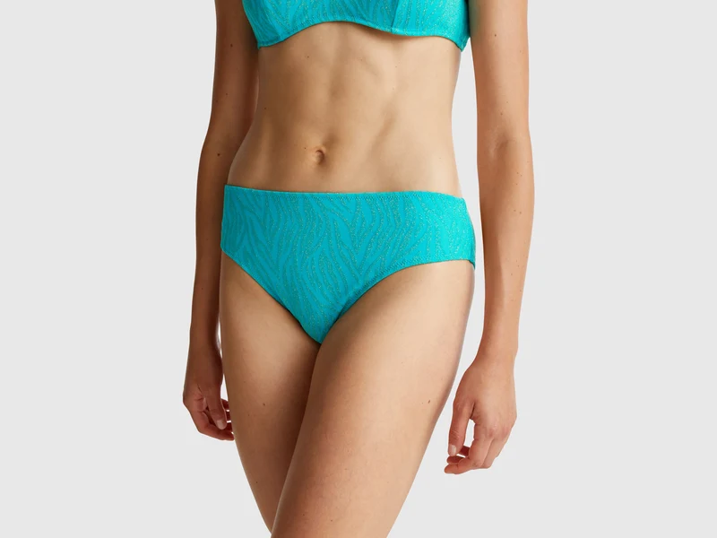 Slip costume animalier fianco alto