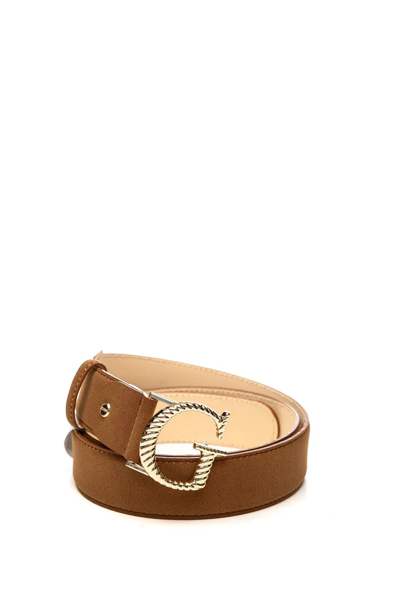 Cinta Guess Adj And Not Rev 3,5 Da Donna Cognac In Poliuretano