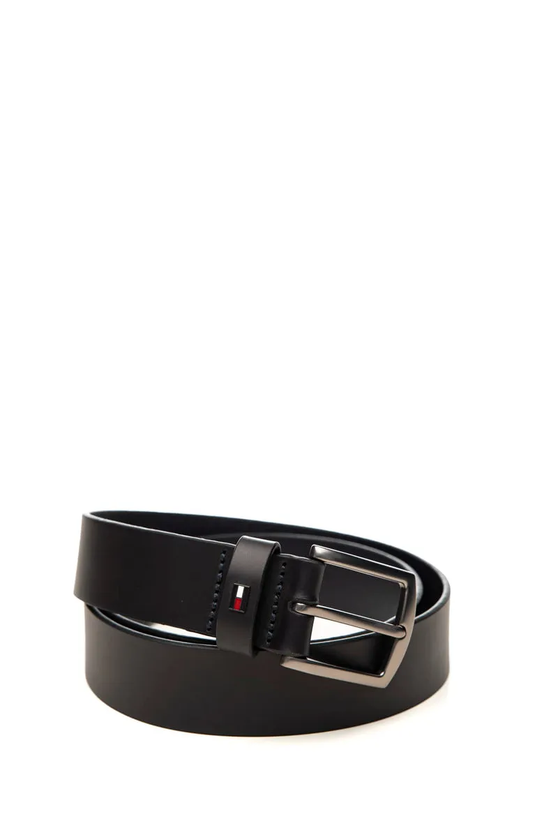 Cinta Tommy Hilfiger Denton 3.5 Da Uomo Blu In Pelle
