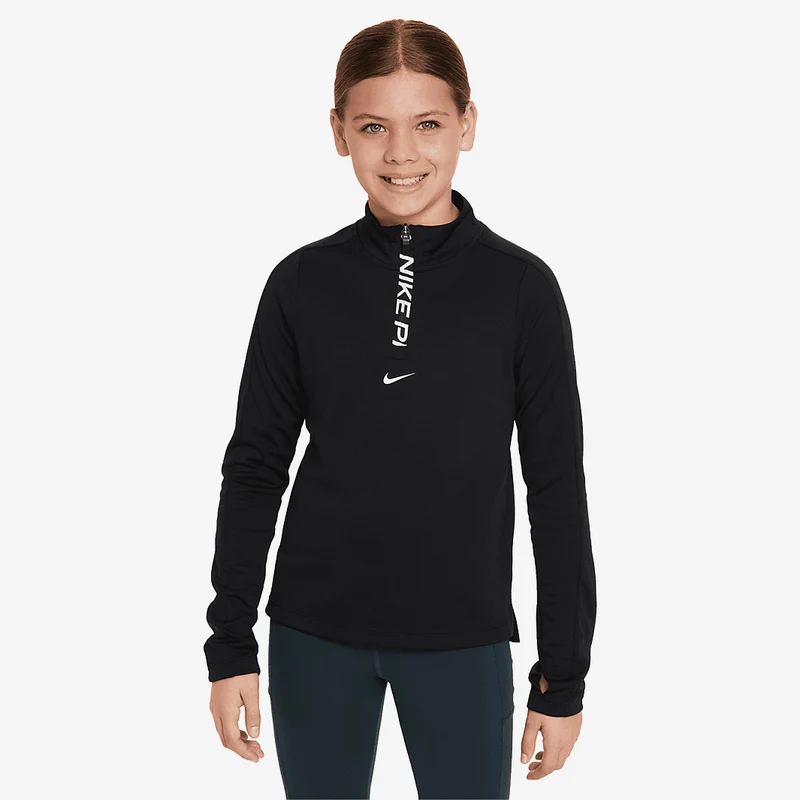 Top Nike Sportswear Bambine Grandi Dri-FIT Manica Lunga 1/2 Zip (8-15 Anni)