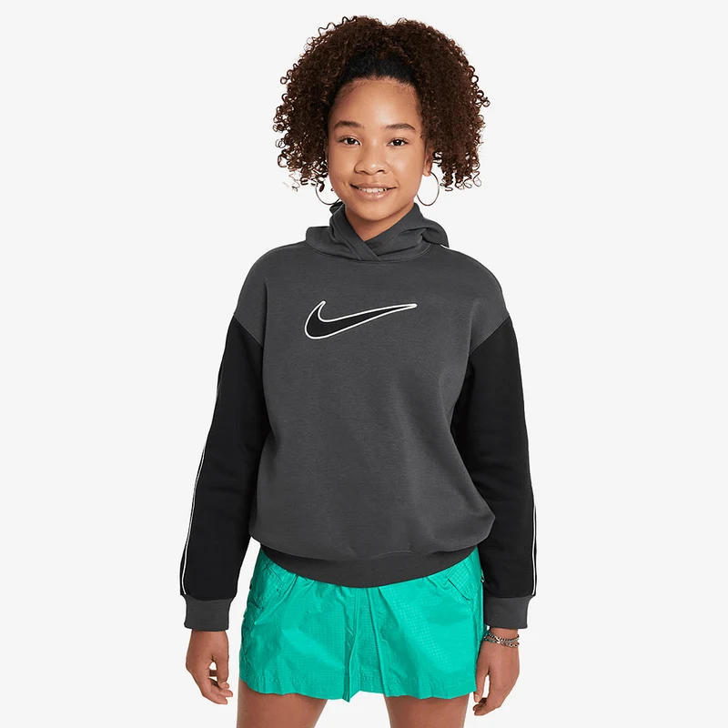 Hoodie Nike Sportswear Bambine Grandi Oversized Fleece Pullover (8-15 Anni)