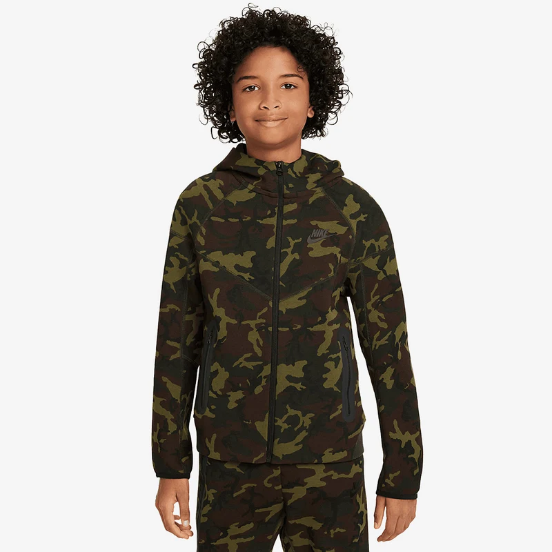 Top Nike Sportswear Bambini Grandi Tech Fleece con Cappuccio (8-15 Anni)