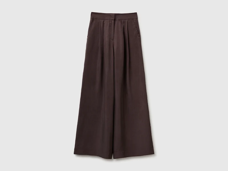 Pantaloni ampi 100% lyocell