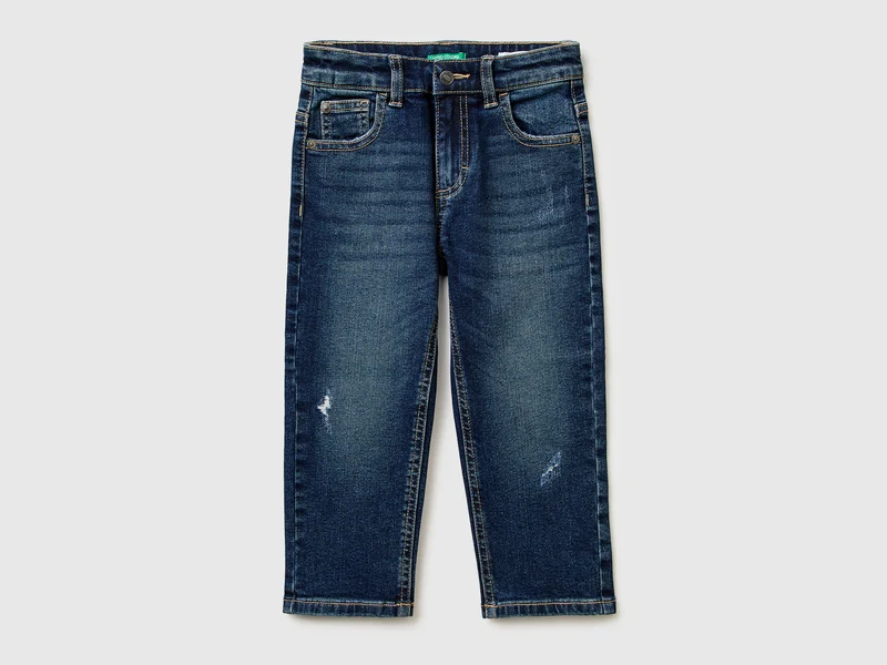 Jeans loose fit con rotture