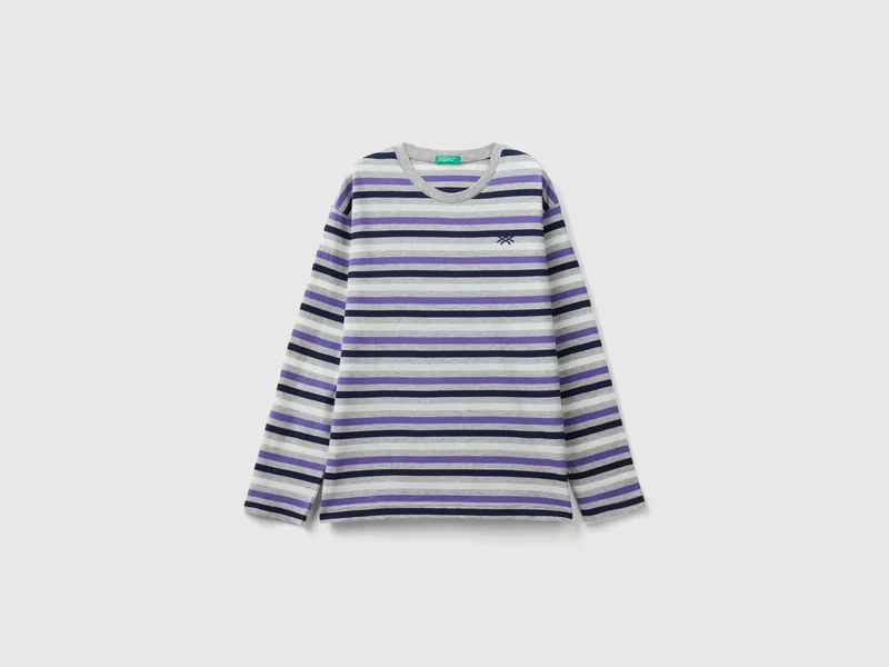 T-shirt a righe 100% cotone