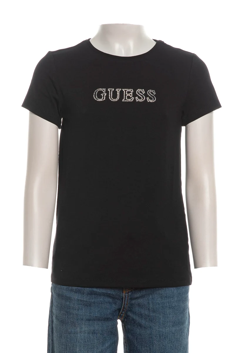 T Shirt Guess Mini Me Tee Da Bambina Nera