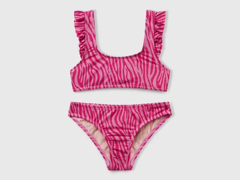Bikini mare con stampa animalier