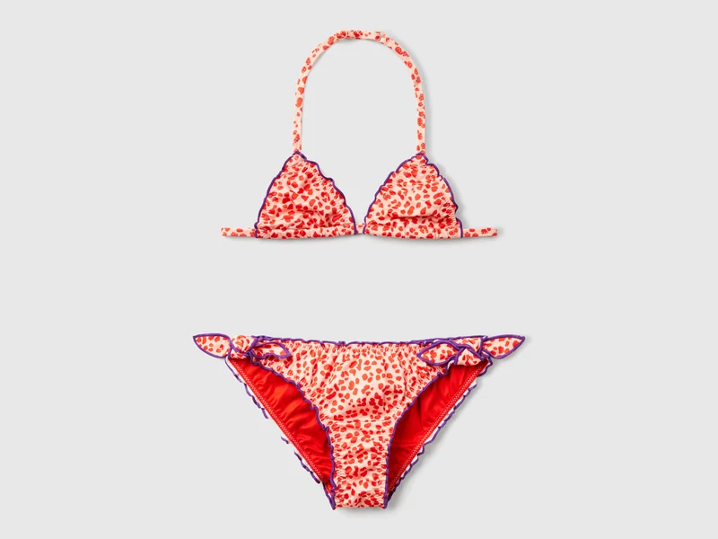 Costume bikini con stampa animalier
