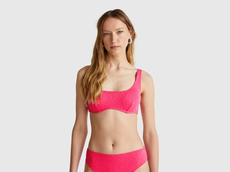 Brassiere mare animalier con lurex