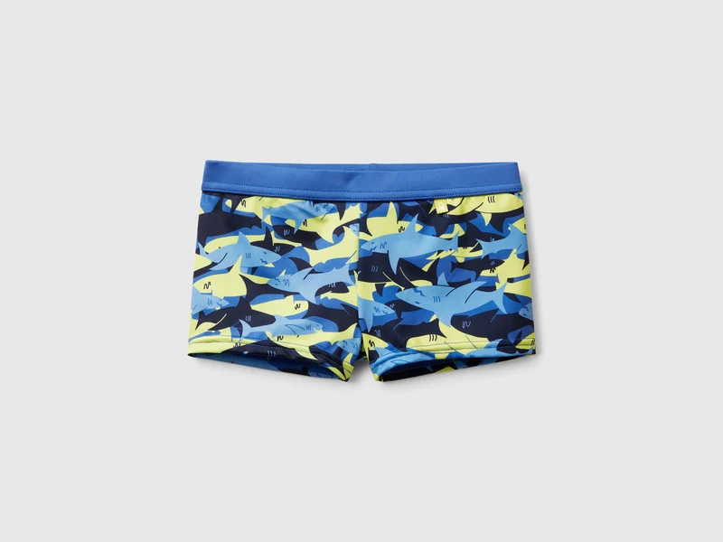 Boxer mare con stampa squali