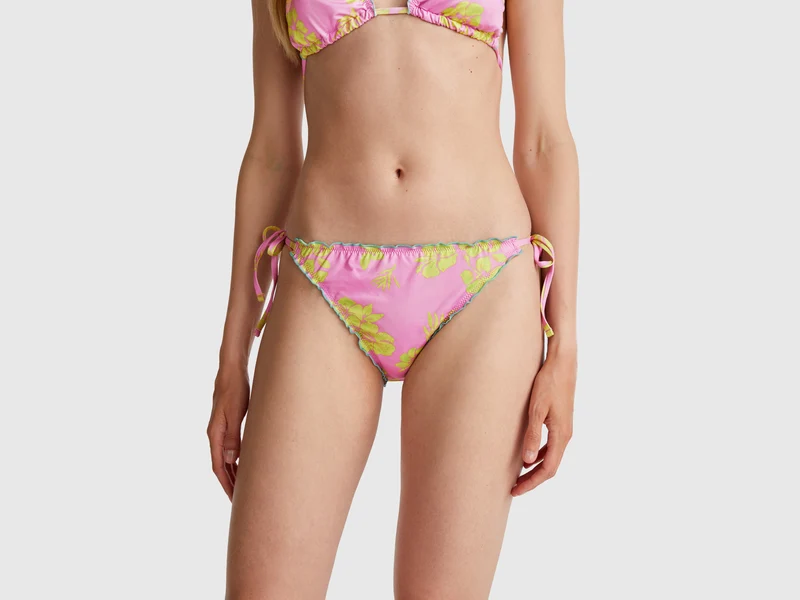 Slip mare con stampa fiori
