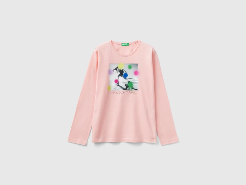 Calda t-shirt con stampa fotografica