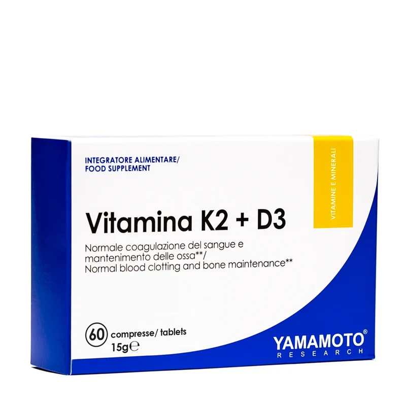 Vitamina K2 + D3 New Formula 60 compresse YAMAMOTO