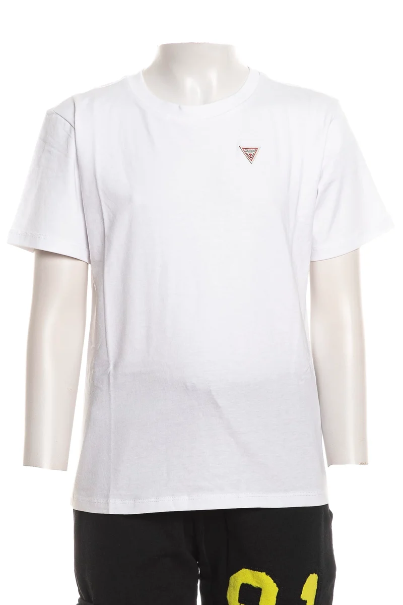 T Shirt Guess Est1981 Ss Basic Crew Da Bambino Bianca