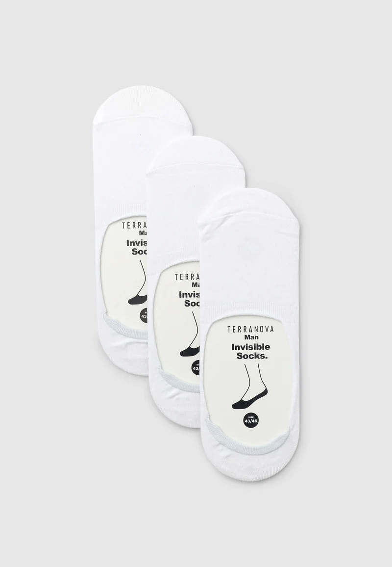Pack 3 paia di fantasmini tinta unita