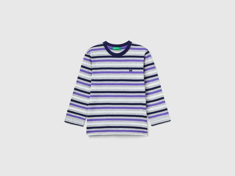T-shirt a righe 100% cotone