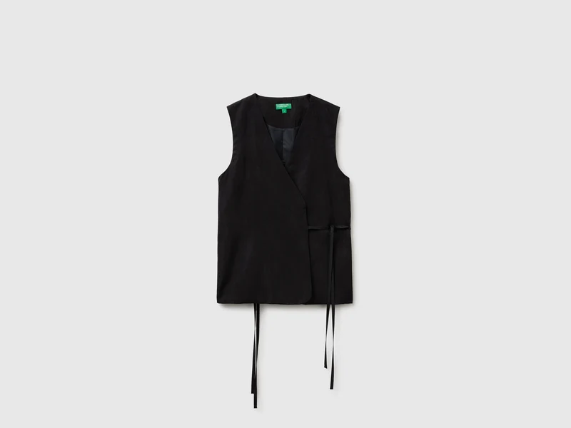 Gilet incrociato 100% lyocell