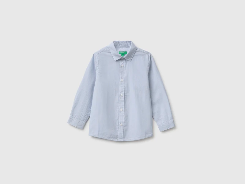 Camicia a righe 100% cotone