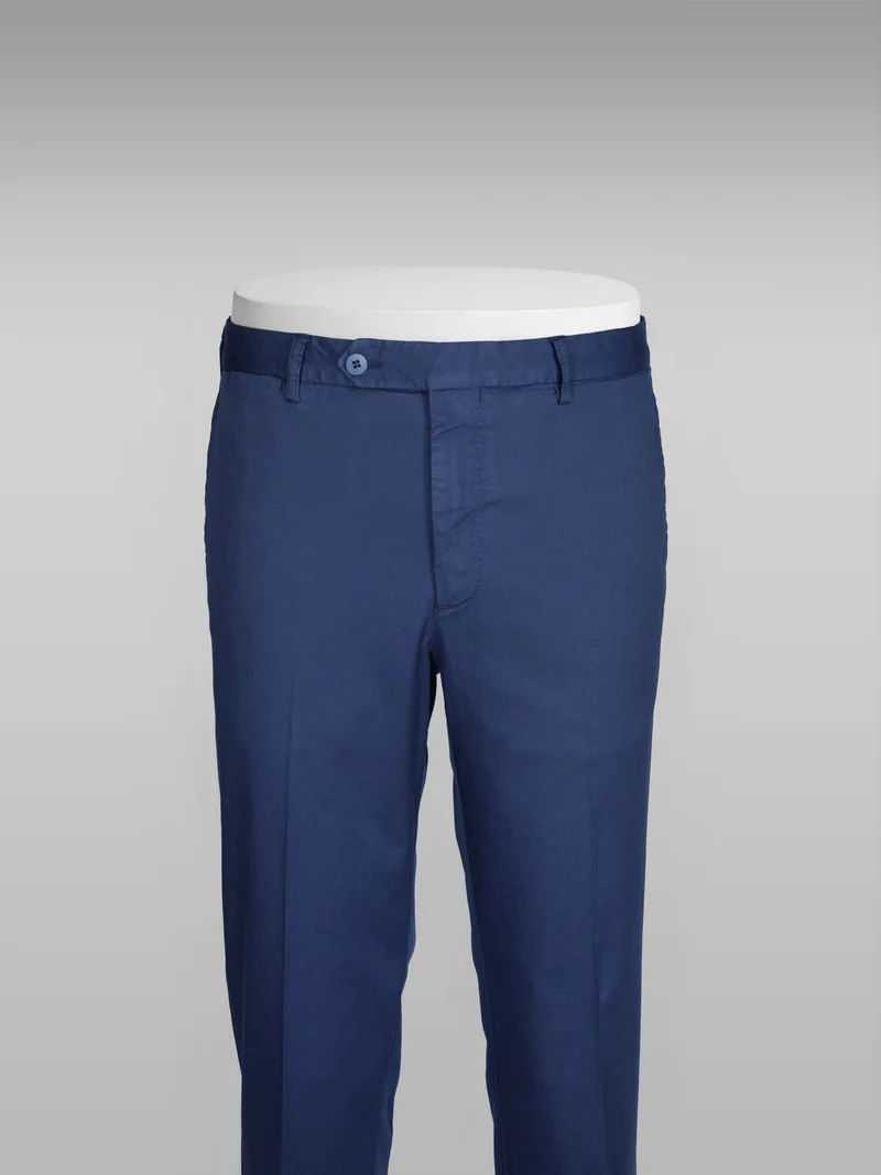 Blue cotton supima sport trousers
