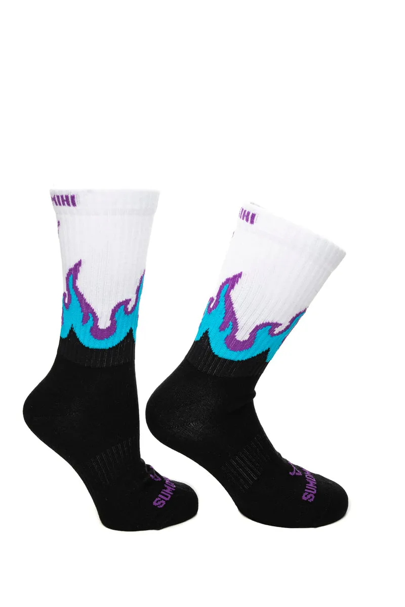 Calzino Sumomihi Flame Sock Unisex Multicolor In Filato