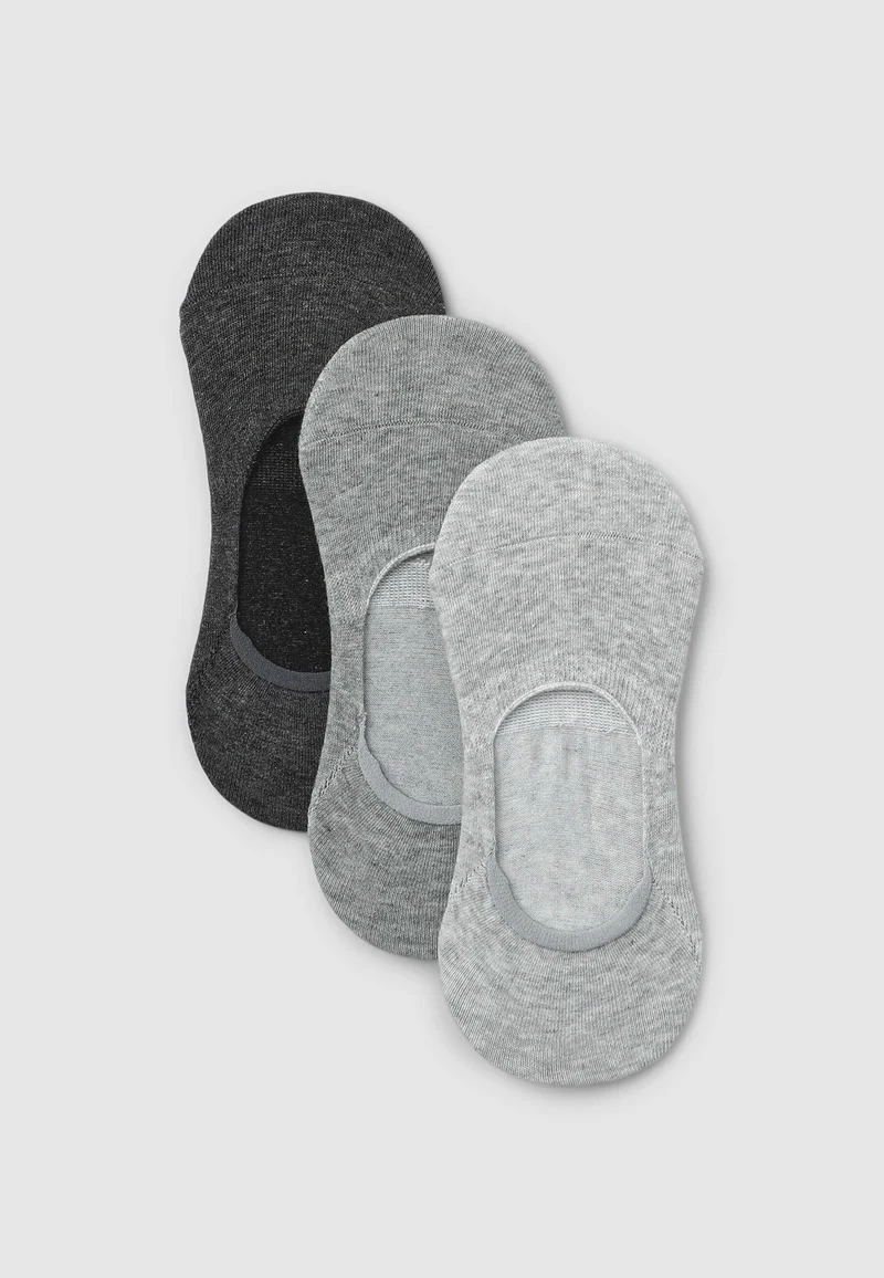 Pack 3 paia calzini fantasmini con tallone in silicone