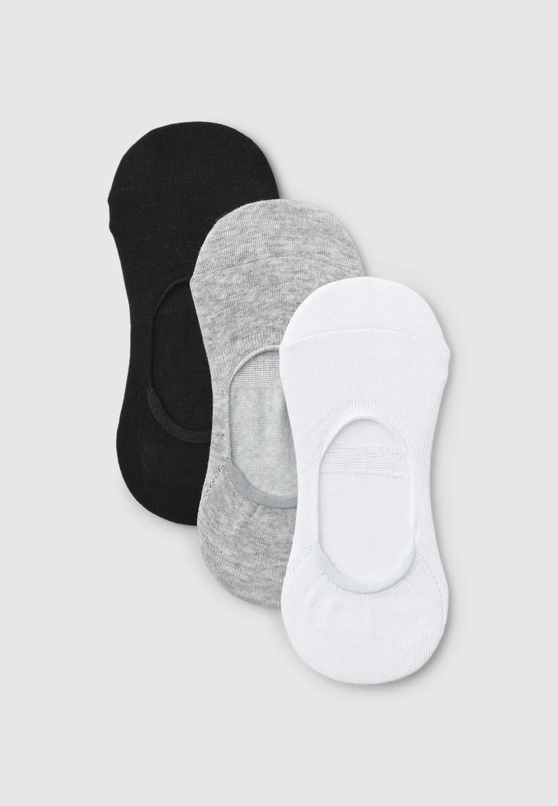 Pack 3 paia calzini fantasmini con tallone in silicone