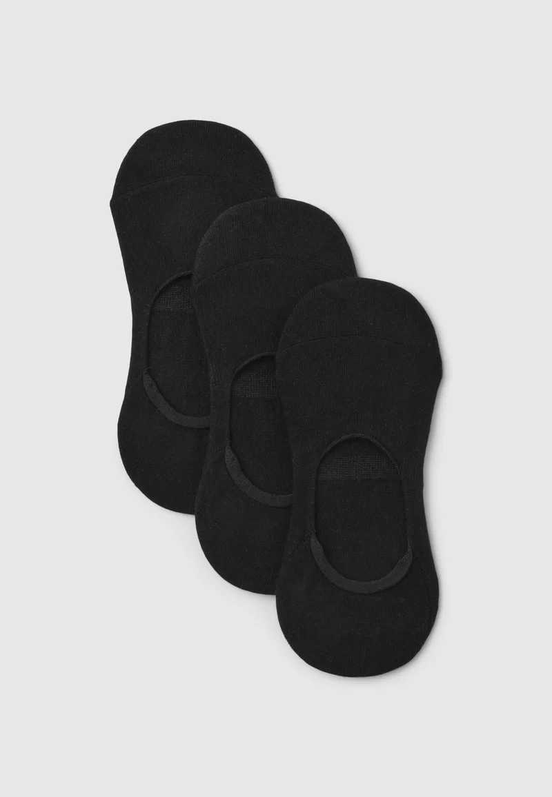 Pack 3 paia calzini fantasmini con tallone in silicone