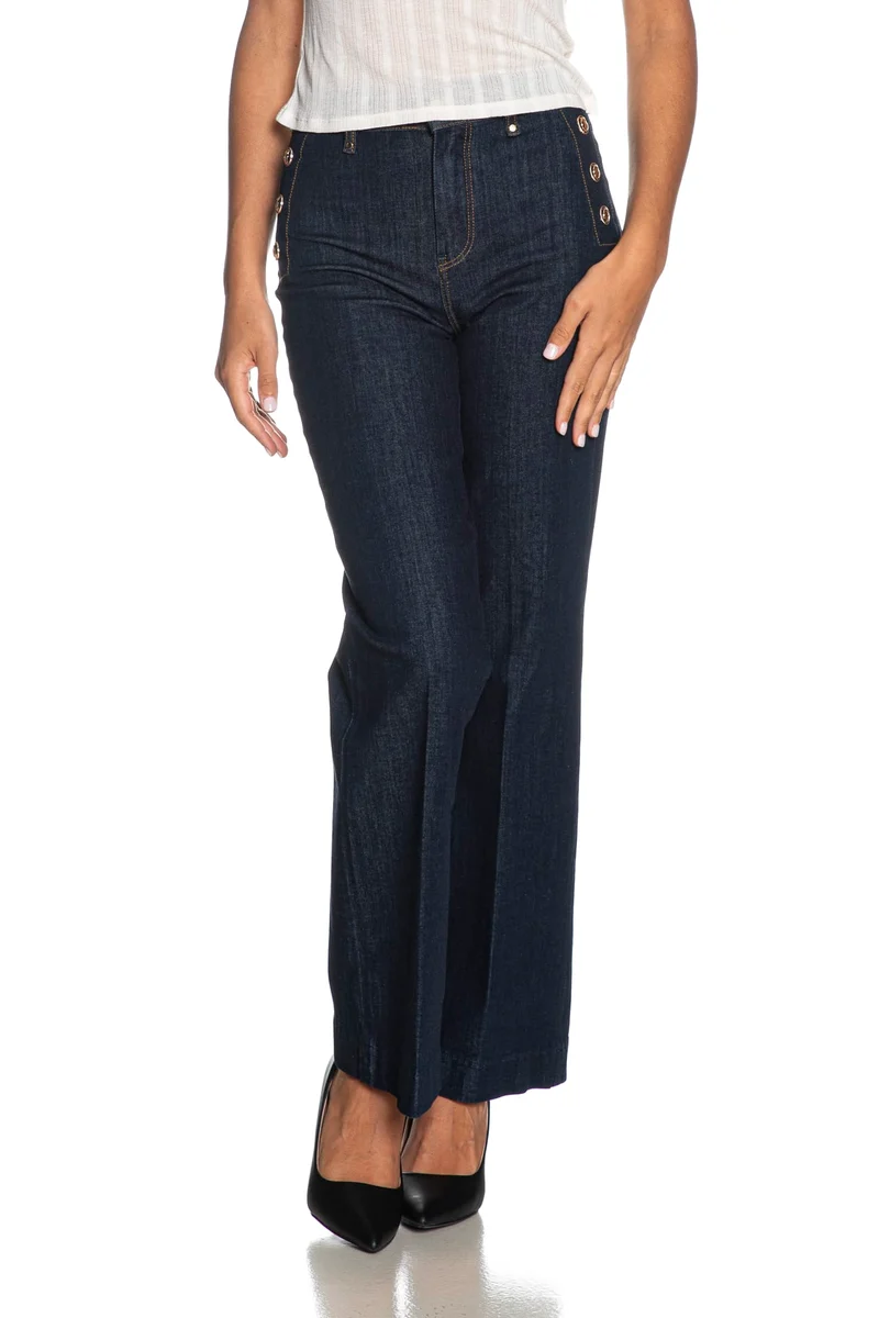 Jeans Guess New Faye Da Donna Denim Dark Blu