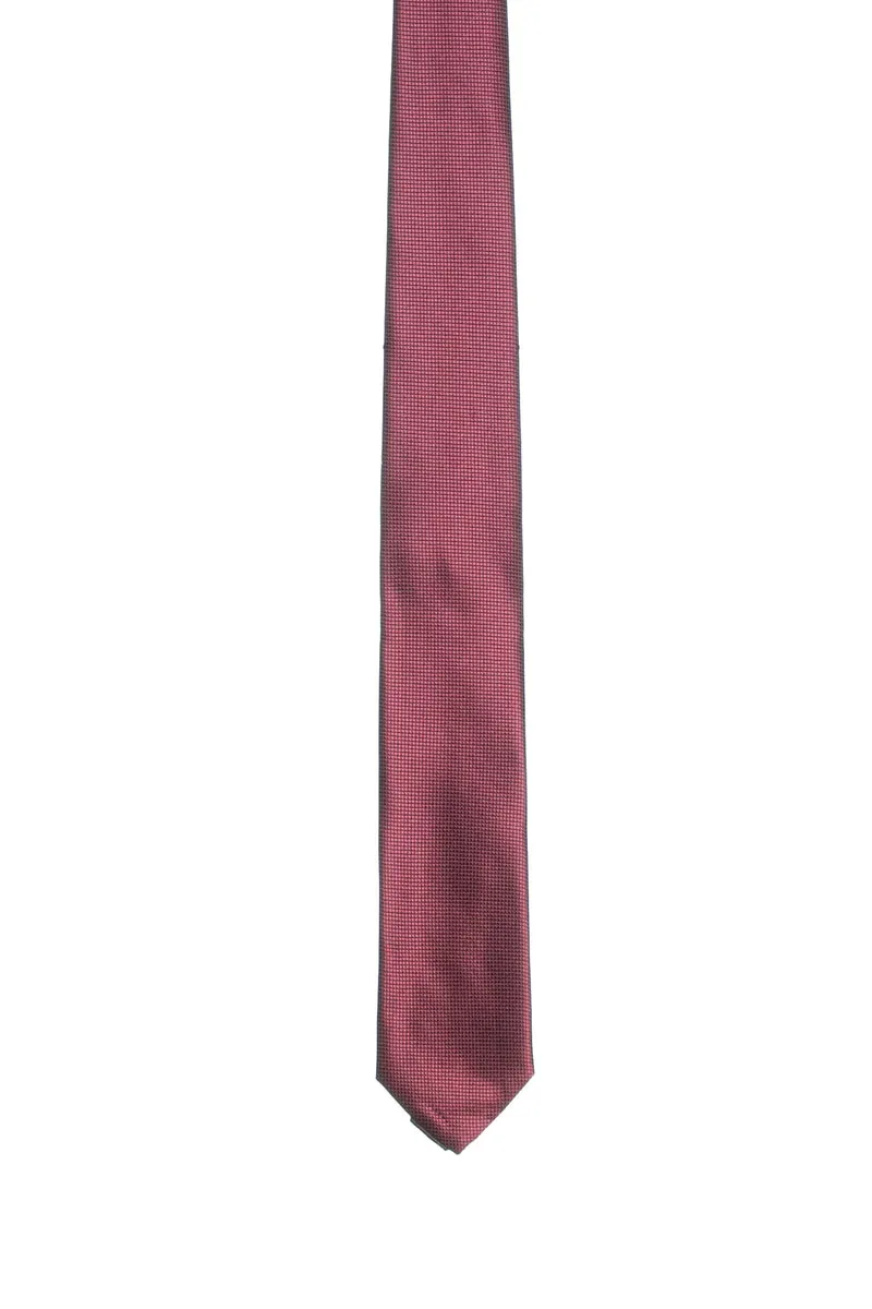 Cravatta Andrea Franceschi Diamond Texture Silk 7,5 Da Uomo Trama Diamantata Vinaccia In Seta