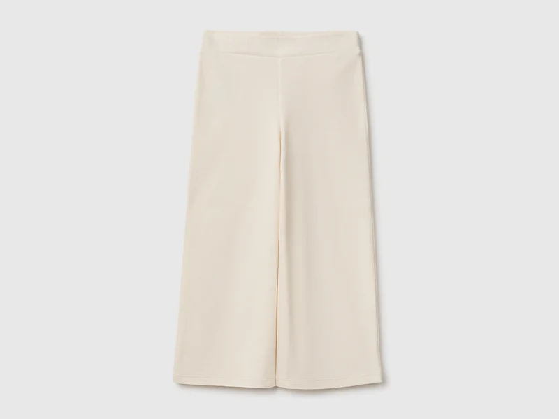 Pantaloni ampi in cotone stretch