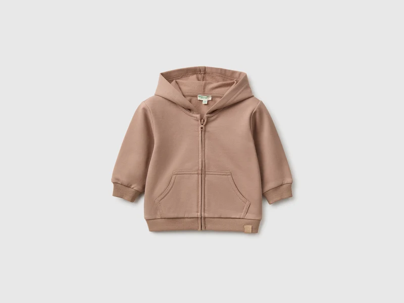 Felpa con zip e cappuccio
