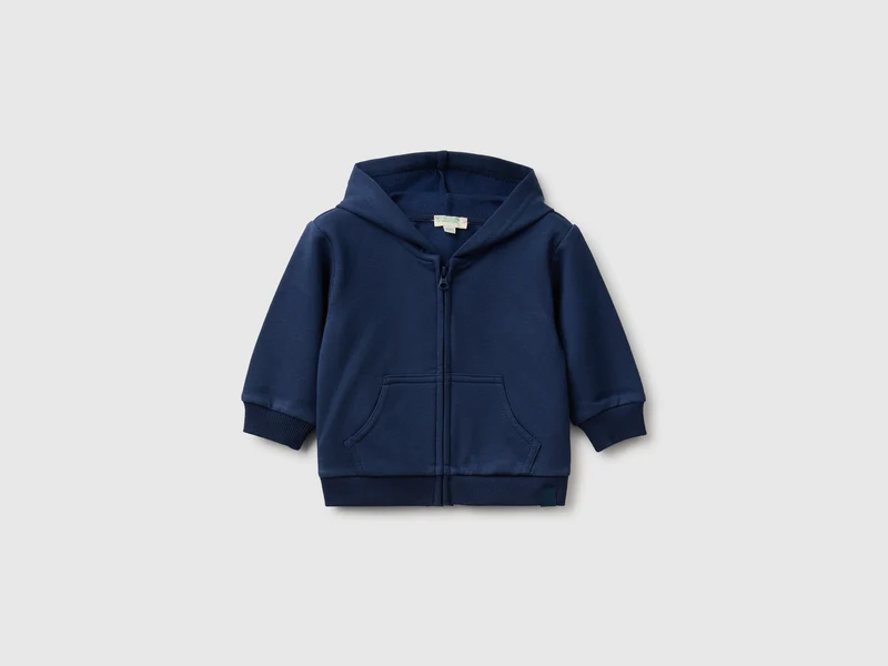 Felpa con zip e cappuccio