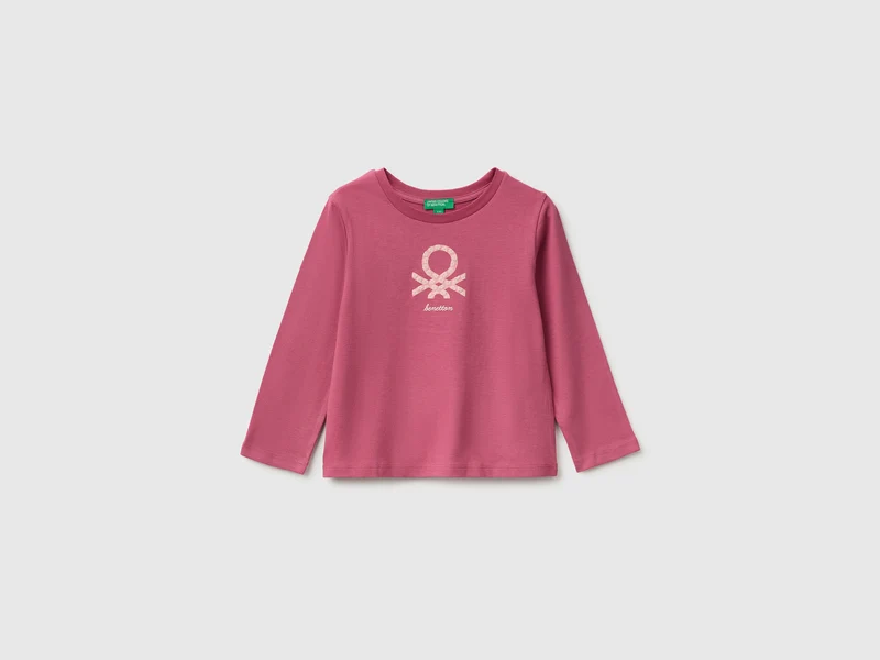 T-shirt con stampa effetto rigonfio