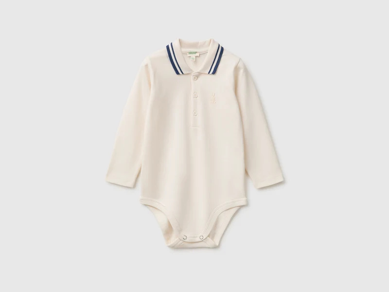 Body a polo in cotone