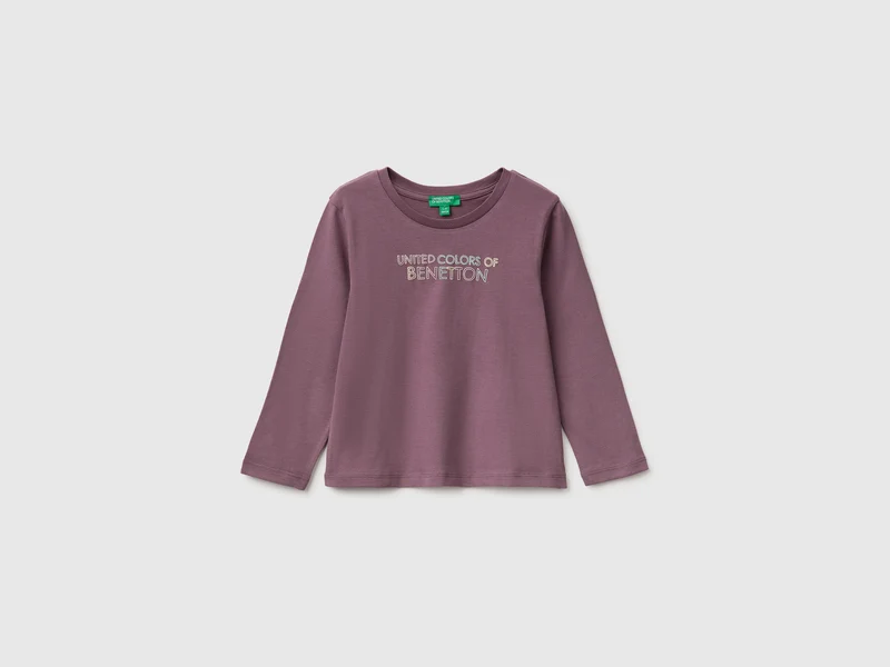 T-shirt con stampa effetto rigonfio