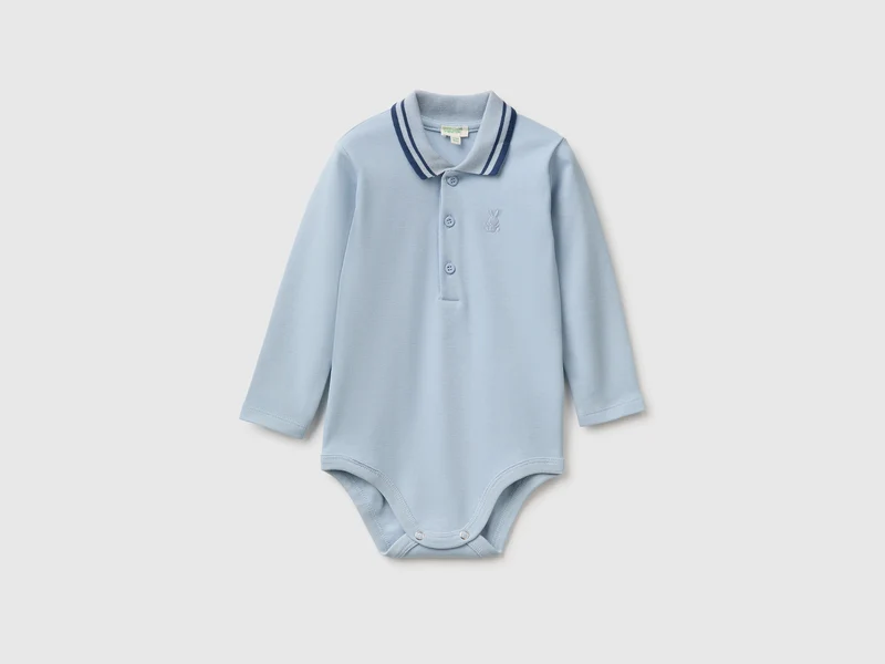 Body a polo in cotone