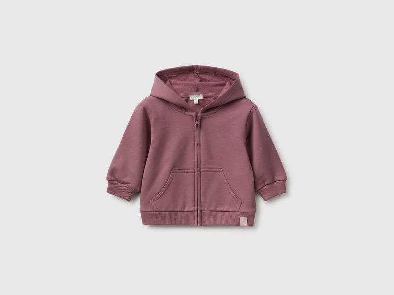Felpa con zip e cappuccio